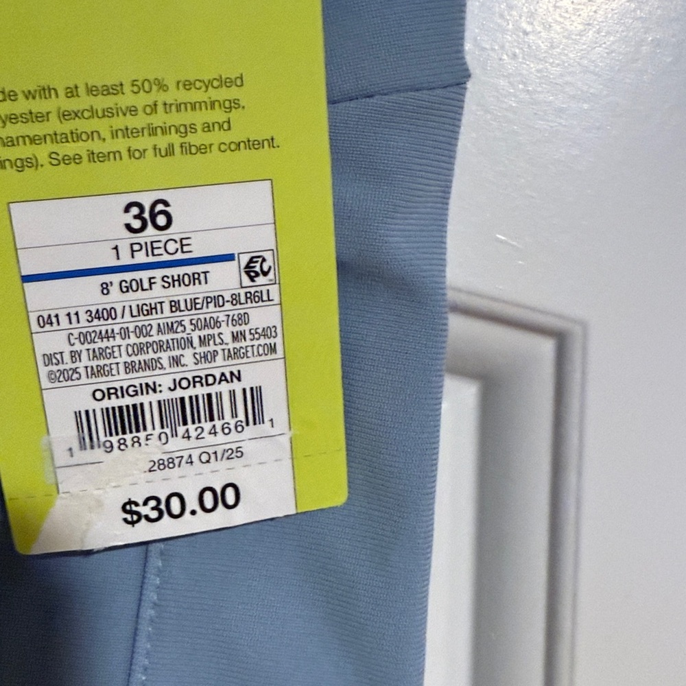 All in Motion Light Blue Men's Shorts - Picture 3 of 7